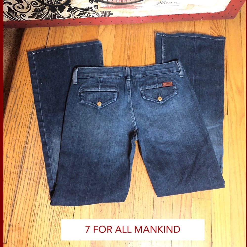 SZ 28/6-7 FOR ALL MANKIND RETRO STYLE FLARE JEANS